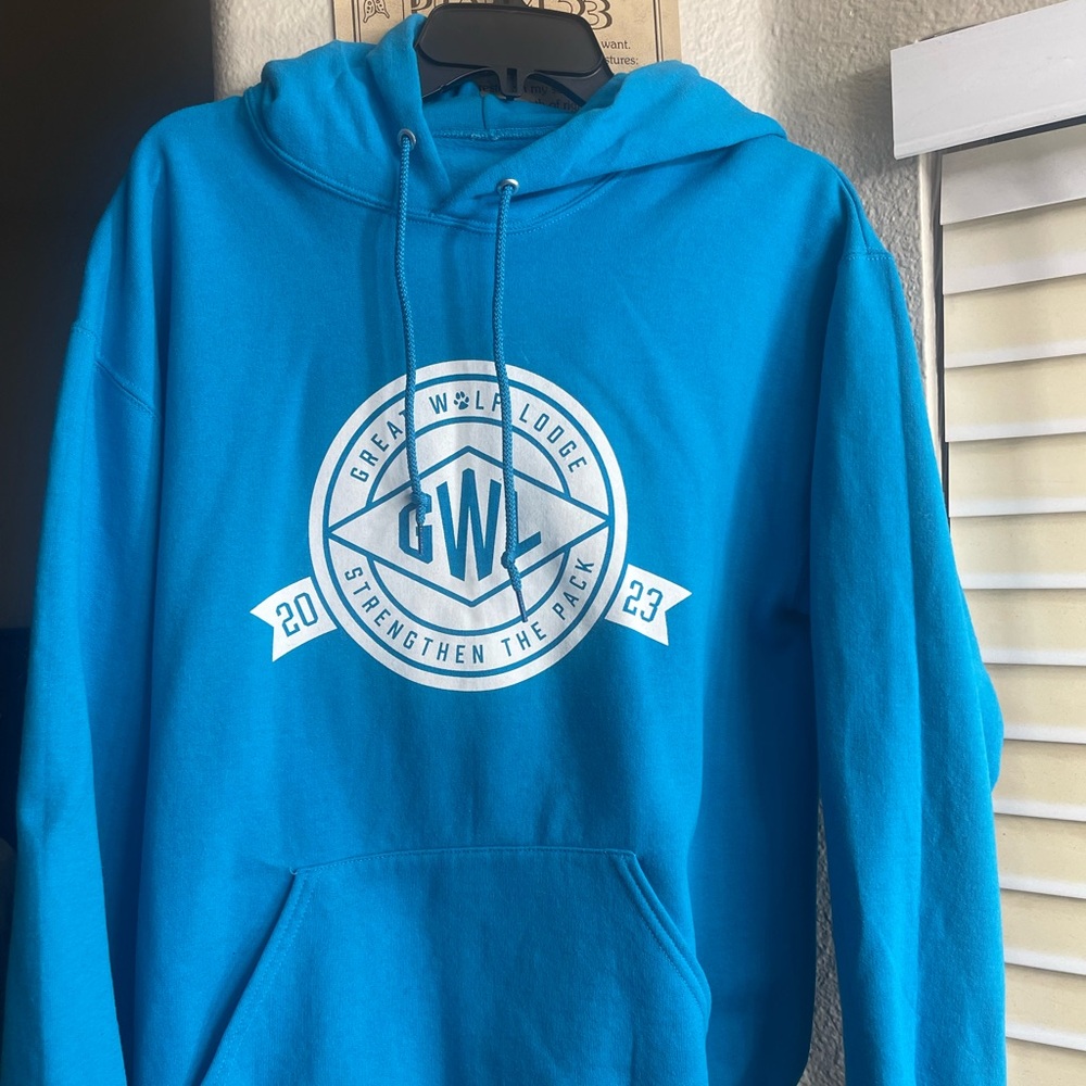 Blue Hoodie with Logo